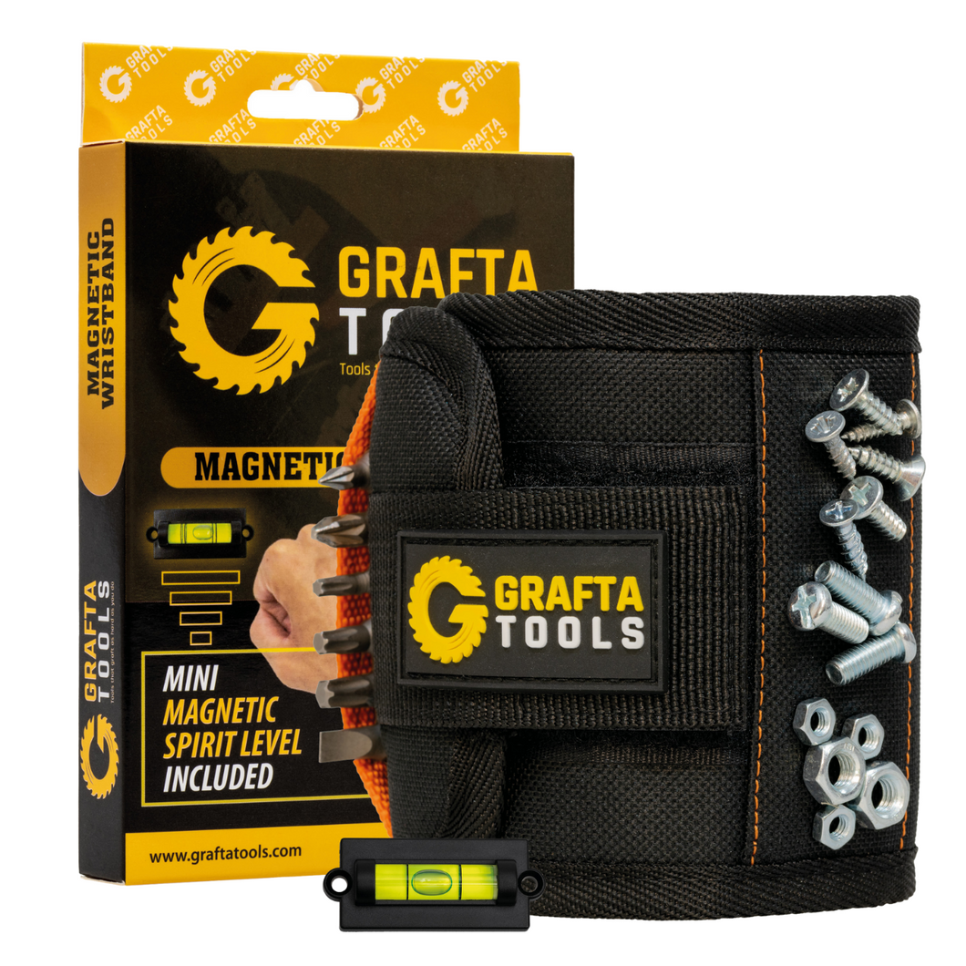 GRAFTA Magnetic Wristband with Mini Spirit Level